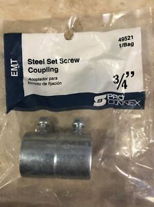 Gampak Set Screw Coupling Emt 3/4 &#034; lot of 37