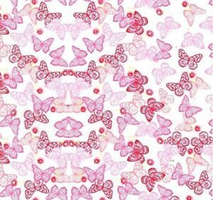 HYDROGRAPHIC FILM WATER TRANSFER HYDRODIPPING HYDRO DIP PINK BUTTERFLY 1M