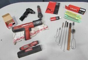 Hilti DX351 Power Actuated Nail Gun Tool Fastener Case Ammo Laser Meter Brushes