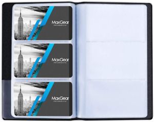 Maxgear Business Card Organizer Business Card Holder Book, Portable Business Car