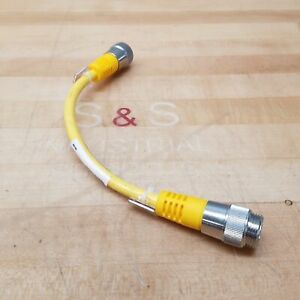Turck RSM RKM 461-0.3M/S3059 Cable, 4 Pin M &amp; F, 600V, U-63302 - USED