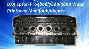 Original Epson SP R1800 / R2400 / R4000 Water DX5 Printhead Manifold Adapter