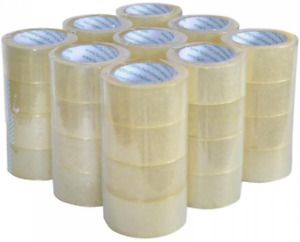 Direct Resources Sealing Clear Packing/Shipping/Box Tape, 12 Rolls Carton