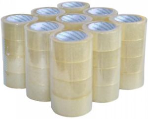 Direct Resources Sealing Clear Packing/Shipping/Box Tape, 12 Rolls Carton