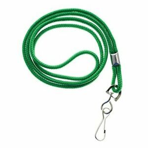- Premium Round ID Badge Neck Lanyards for Card Holders and Name 25 Pack Green