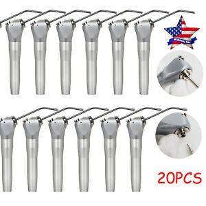 2-20Pcs Dental Syringe Air Water Triple Way Syringe Handpiece with Nozzles Tips