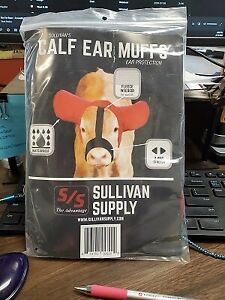 Ear Muffs for Calves Warm Fleece Winter Feedlot Easy to Use Stays in Place