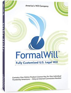 FormalWill Fully Customized U.S. Legal Will Kit 2021 - Software Key - Includes -