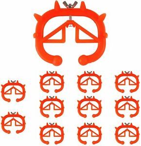 12x Thick Nose Plastic Ring for Bovine Cow Cattle Weaning Thorn Clip Calf Weaner