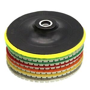 Polishing Pads 4 Inch Set 460775 Granite Marble Grinding Disc Practical