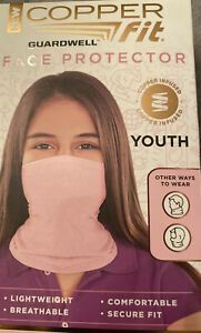 COPPER FIT Face Protector Pink/Youth Size, Copper Infused