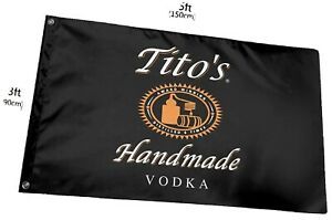 Tito’s Vodka Flag NIB Bar Or Man Cave