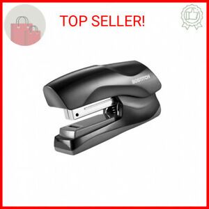 Bostitch Stapler 40-Sheet Half Strip Flat Clinch Black B175BLK