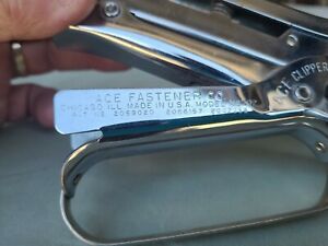 Vintage Ace Clipper Stapler No. 702  Ace Fastener Corp Made USA  Chicago Ill