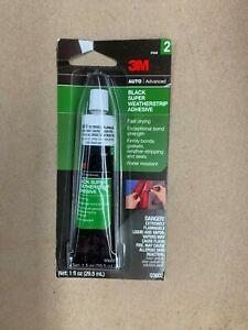 3M Black Super Weatherstrip Adhesive, 03602, 1 Fluid Ounce, New
