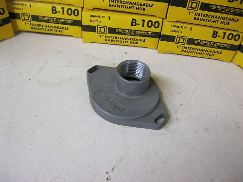 Lot of 15 square d b-100 1&#034; interchangeable raintight bolt-on hubs new for sale