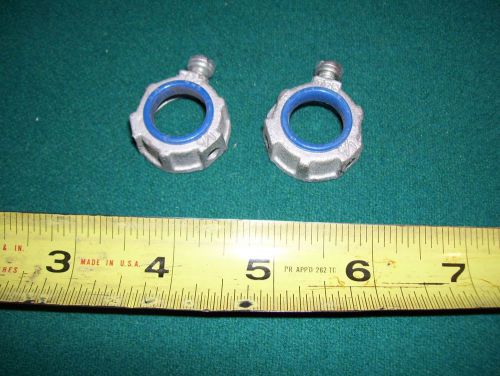 (2) - 1/2&#034; t&amp;b insulated throat conduit bushings - new-old-stock for sale