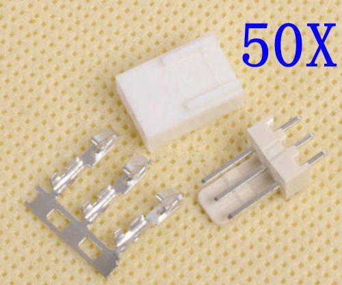 50pcs 2.54mm kf2510-3p pin header + terminal + housing connector kit 3pin new for sale