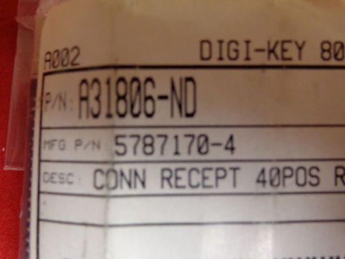 5787170-4 CONN RECEPT 40POS R/A .050&#034; GOLD 1 PER