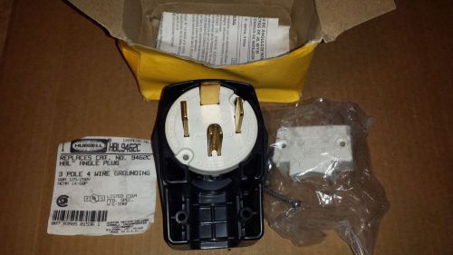 Hubbell  hbl9462c plug, 90 deg angle, nema 14-60, new-old-stock for sale