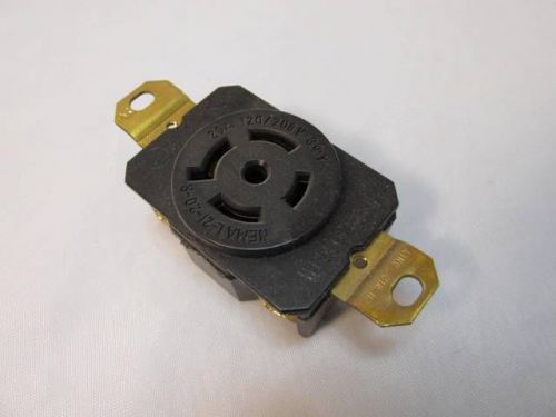 New nib pass &amp; seymour l2120-r turnlok locking receptacle 120/280v 20a l21-20r for sale