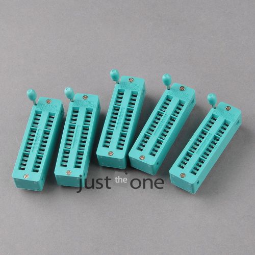 5 pcs zif 28-pin 28 pins circuit experiments test universal ic socket narrow for sale