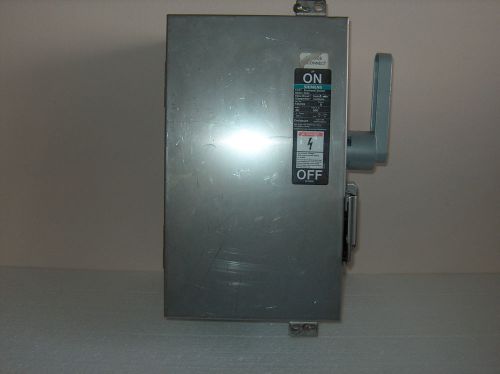 Siemens f351ss enclosed fused switch type 4/4x 30a 600v stainless used for sale
