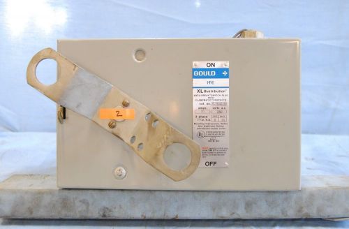 Ite gould xl bustribution  xlvb421n 30a busway fusible disconnect duct switch for sale