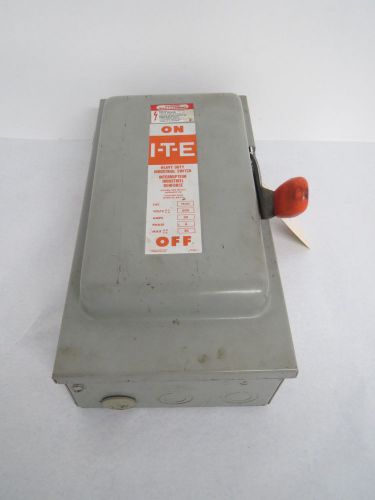 Ite fk361 30a amp 600v-ac 3p fusible disconnect switch b441207 for sale