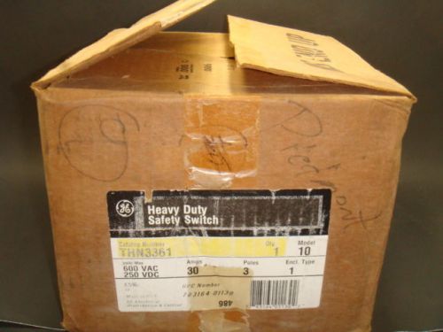 NEW GENERAL ELECTRIC THN3361 HEAVY DUTY SAFETY SWITCH THN3361, NEW IN BOX