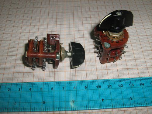 Soviet military 4-pole 5-throw 4p5t rotary switch  ,8pcs for sale