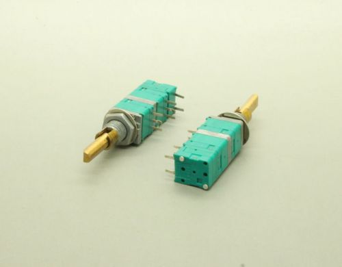 2 x 9mm alps dual concentric momentary spring return rotary switch w push switch for sale