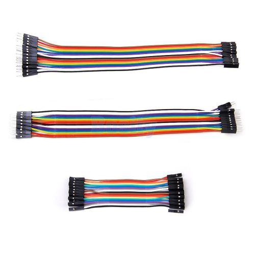 40p 20cm +20p 10cm dupont wire connector cable line set 2.54mm 1p-1p for arduino for sale