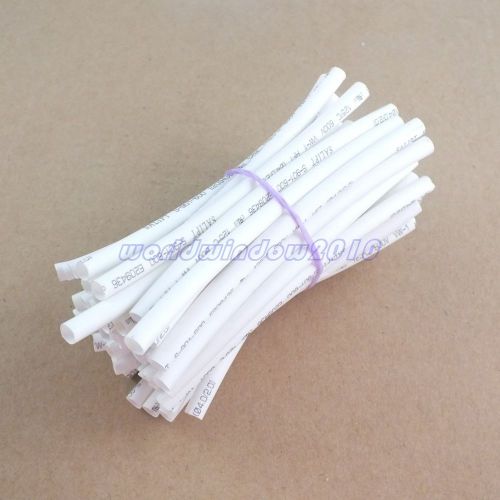 50pcs 100mm white dia.4mm heat shrink tubing shrink tubing wire sleeve for sale