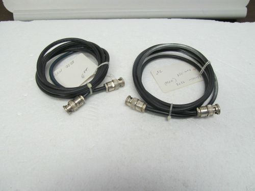 RG-223/U, BELDEN 9273, .,50 OHM, 6 FT., BNC(M)/BNC(M), USED, LOT OF 2 CABLES