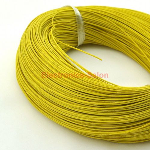 20m / 65.6ft yellow ul-1007 24awg hook-up wire, cable. for sale