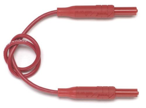 Pomona 5291a-36-2 low thermal emf retractable banana plug cord, red, 36&#034; for sale