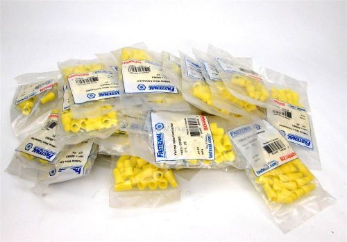Lot of 29 packs of 25ea fastenal yellow standard electrical wire  connector nuts for sale