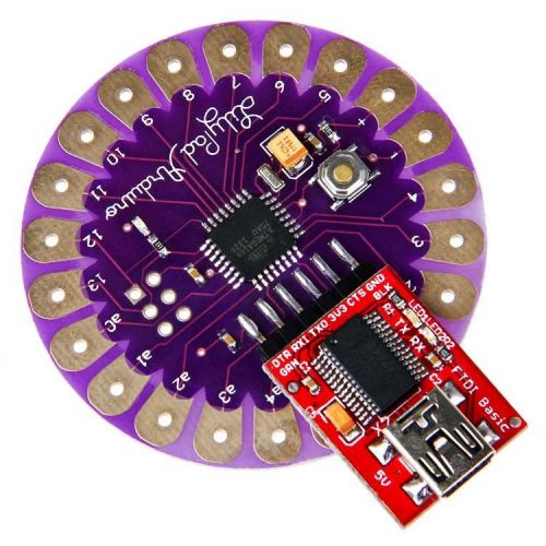 LilyPad ATmega168 board &amp; FTDI FT232RL USB serial IC Arduino compatible