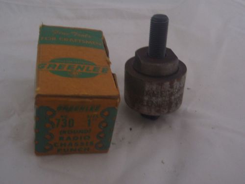 Greenlee radio chassis punch no 730 / 1&#034; in container free usa shipping for sale