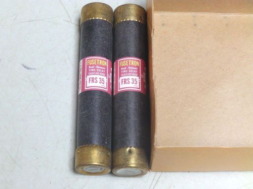 (2) NOS FUSETRON FRS 35 TIME DELAY FUSE FRS35 35 AMP CLASS K5 600 VOLTS FREESHIP