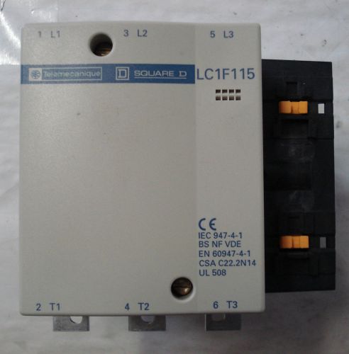 TELEMECANIQUE SQUARE D LC1F115F5 CONTACTOR,3-POLE 600VAC,115A,AWG 2/0-14