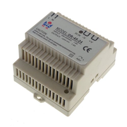 45w din rail mounted 24vdc 2a output industrical power supply supplier x 1 for sale