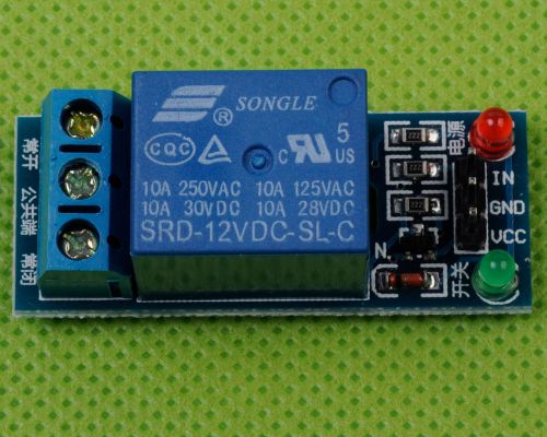 1pcs 12v 1-channel relay module low level triger for arduino avr pic new for sale