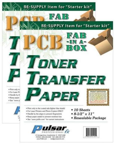 Printers TONER TRANSFER PAPER 10 SHEETS