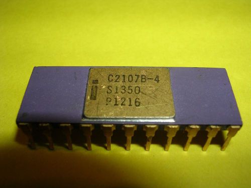 Intel C2107B-4 (C2107, C2107B) - 4,096-Bit (4,096 x 1) Dynamic RAM