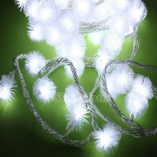 Colorful 10M 6W 220V 50PCS Snowflake Flicker LED Decoration with Controller