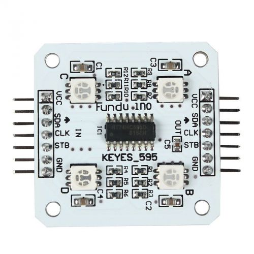 14 pins 5v spi rgb 4 smd 5050 led light module board for arduino good for sale