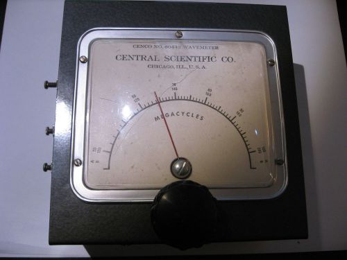 Cenco Model 80442 Wavemeter Central Scientific Co 50-200 Mhz MC - Vintage Used