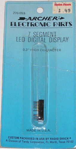 Archer 7 Segment LED Digital Display - NOS